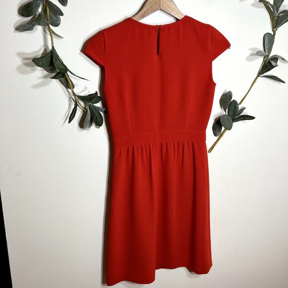J.Crew Red Cap Sleeve Dress LAST CALL - Picture 5 of 5